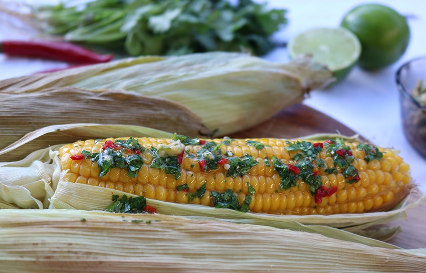 Roasted Corn with Chili, Coriander & Lime Butter - Top ...