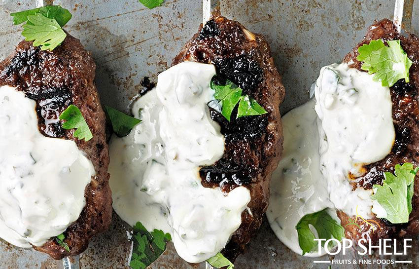 Lamb Kofta with Garlic Sauce