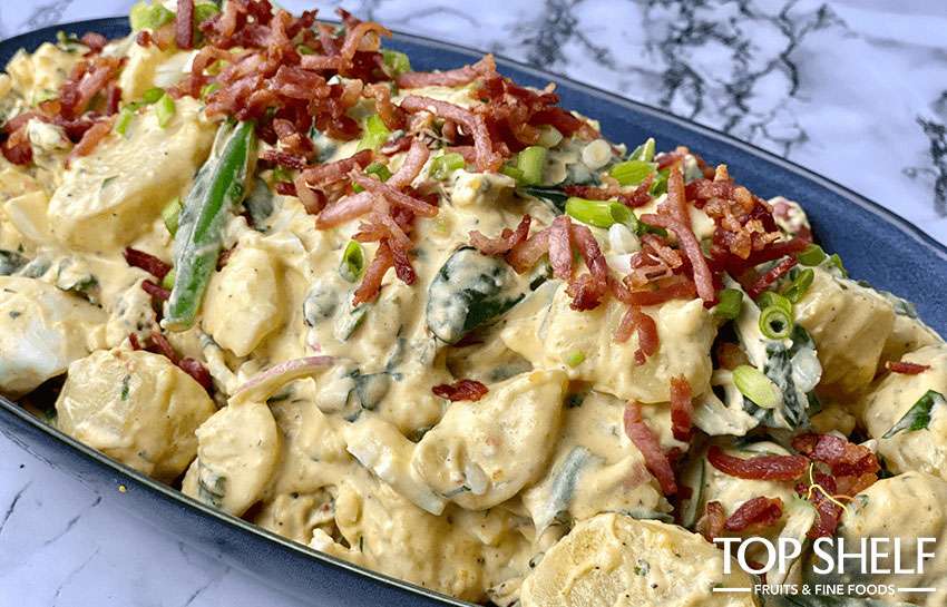 Loaded Creamy Mediterranean Potato Salad